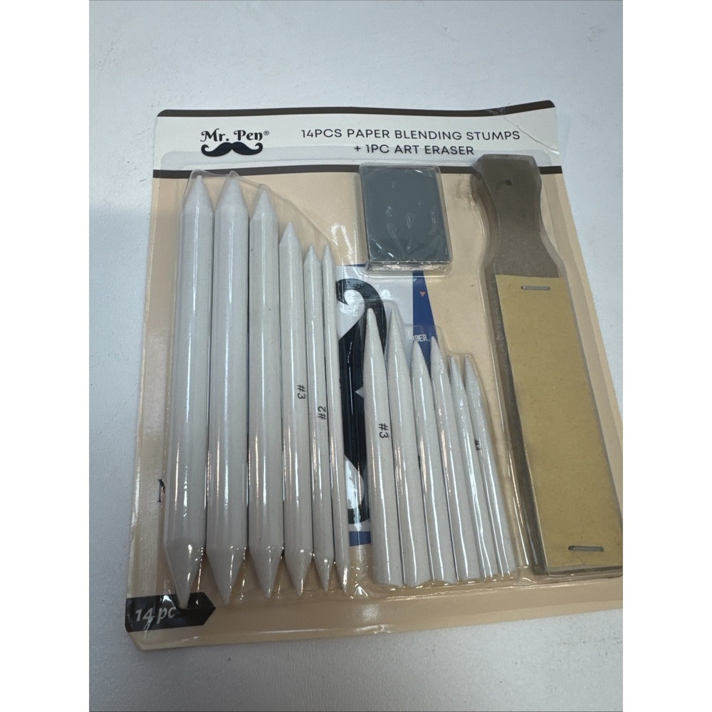 Mr. Pen 14-Piece Blending‎ Stumps & Art Eraser Set for Drawing & Shading